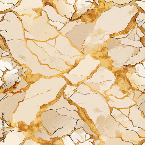 Marble texture seamless pattern. Marble background luxury. Marble stone flooring material. Stone surface polished elegant pattern Natural rich smooth surface Gold veins cracks decorative material