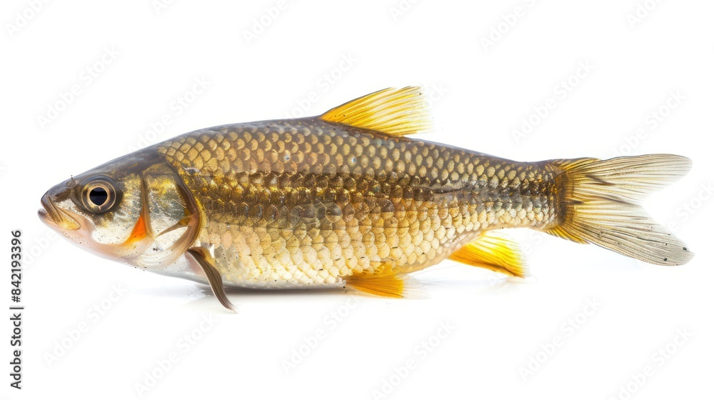 Golden Shiner full body clearly photo on white background , Golden Shiner full body clearly photo on white background ,