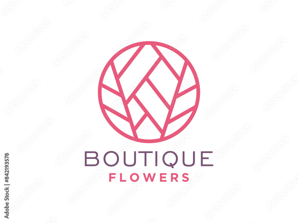 Abstract tree leaf flower logo design. Abstract tree leaf flower logo design.