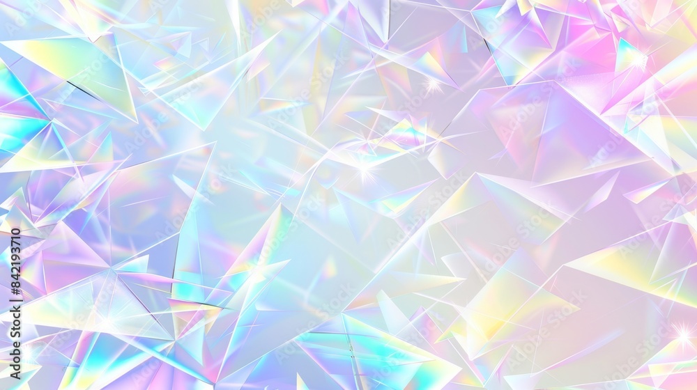 Abstract Iridescent Crystal Texture, Generative AI Abstract Iridescent Crystal Texture, Generative AI