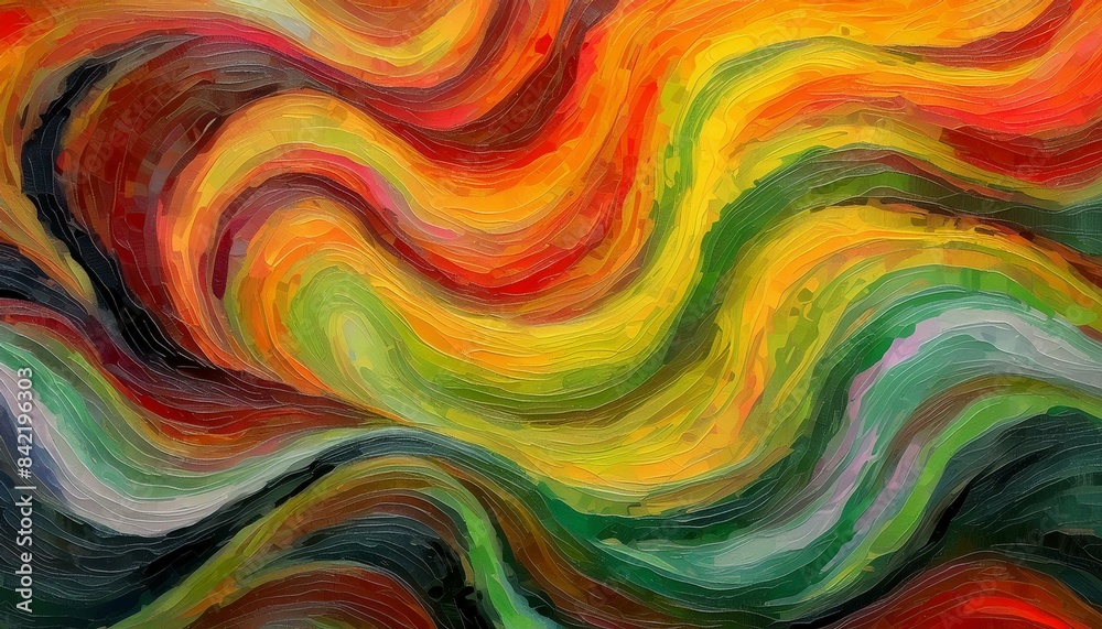 An abstract background with a wavy texture is painted in a rough and reggae style. An abstract background with a wavy texture is painted in a rough and reggae style.