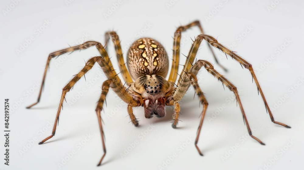 Barn Spider on white background , Barn Spider on white background ,