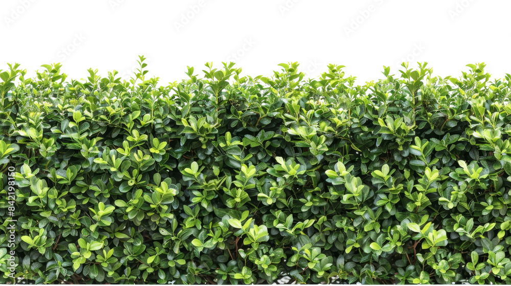 Dense green foliage of a neatly trimmed hedge with vibrant leaves. Ideal for gardening, landscaping, and nature-related uses. Dense green foliage of a neatly trimmed hedge with vibrant leaves. Ideal for gardening, landscaping, and nature-related uses.