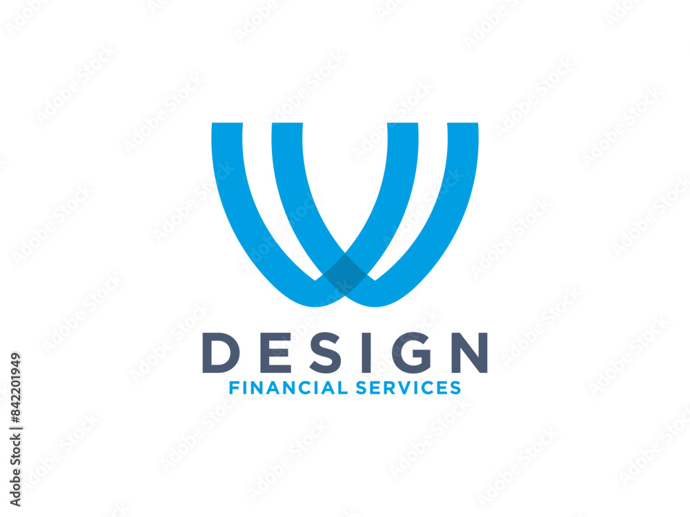 Letter W Modern logo template. Letter W Modern logo template.