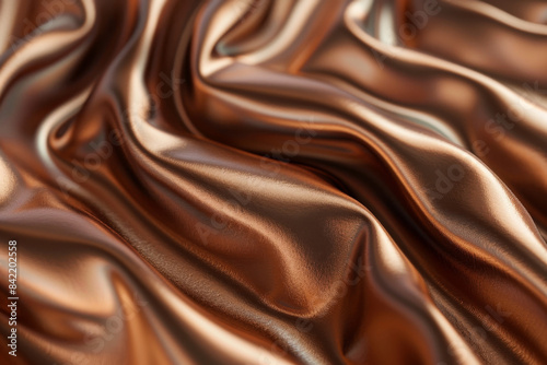 Wallpaper Mural Abstract chocolate background with satin texture, 3D rendering illustration, vector design in the style of satin texture Torontodigital.ca