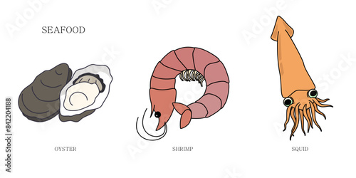 해산물(음식+재료+새우+굴)