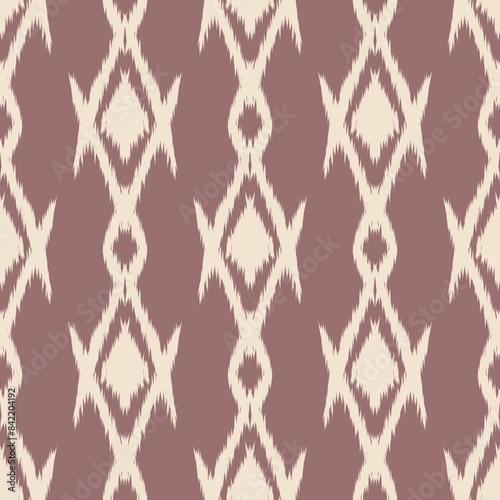 Geometrics Ikat ethnic design.Ikat seamless pattern in tribal, folk embroidery abstract wave art. ornament print. Ikat Design for wallpaper,carpet, clothing, fashion, fabric