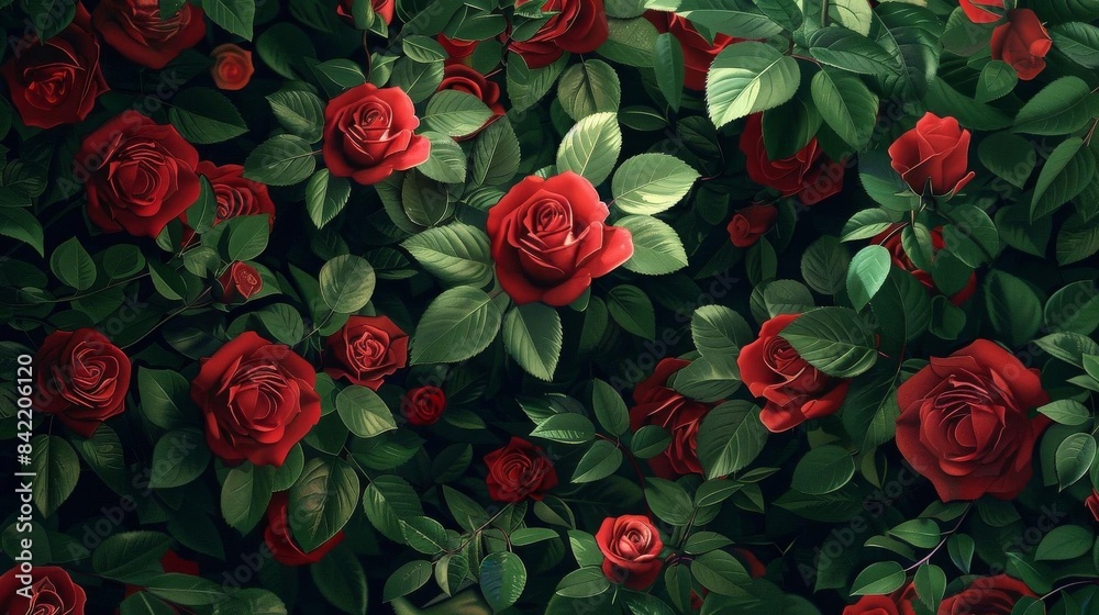 Blooming Rose in Botanical Garden
