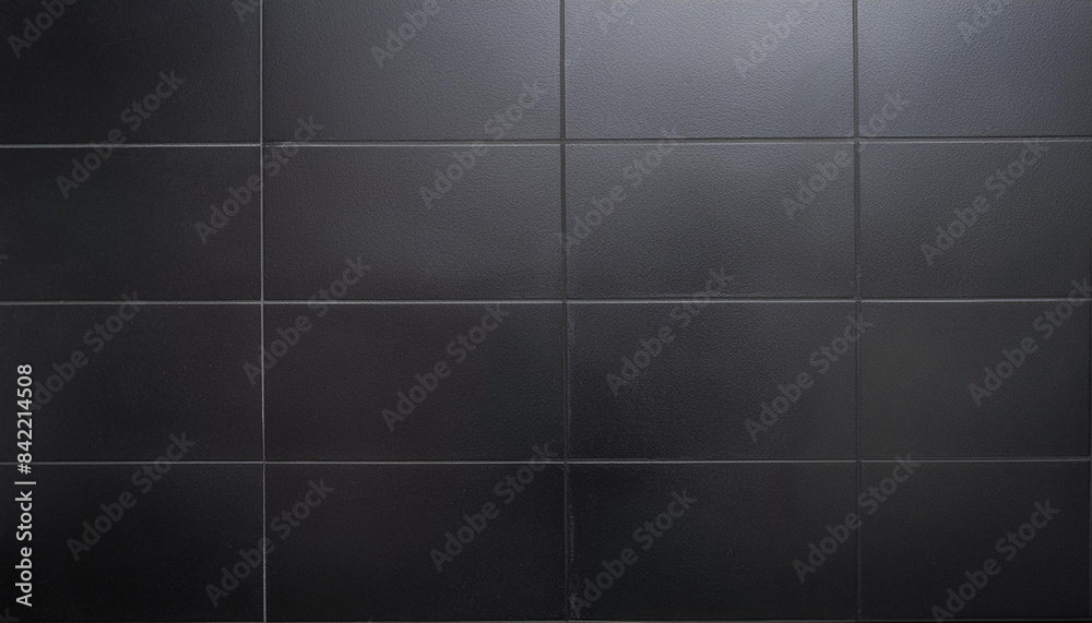 Naklejka premium Black tile texture background