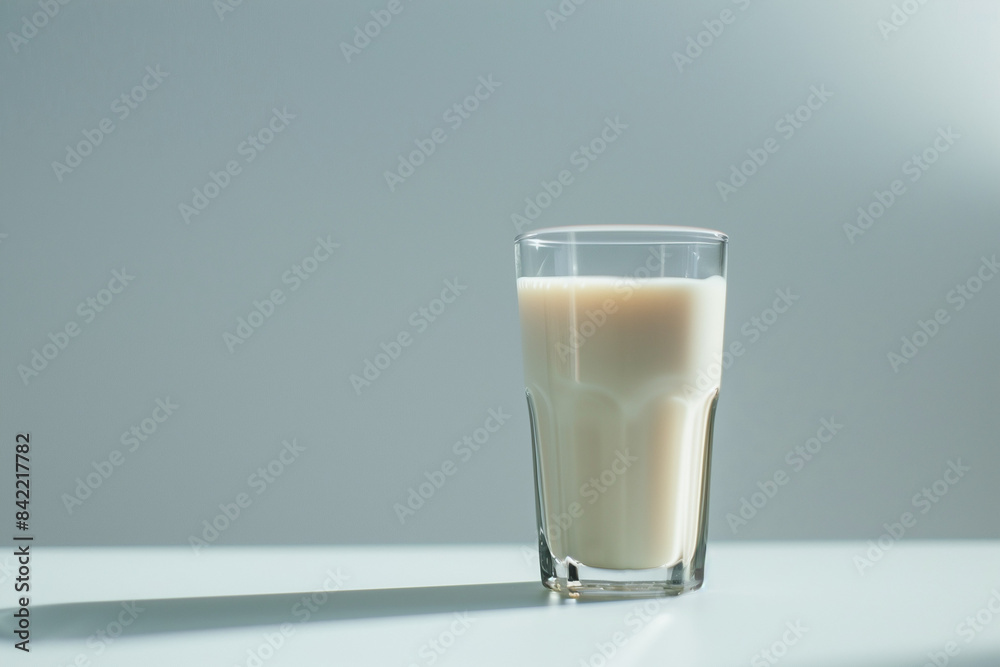a glass of milk
a glass of milk