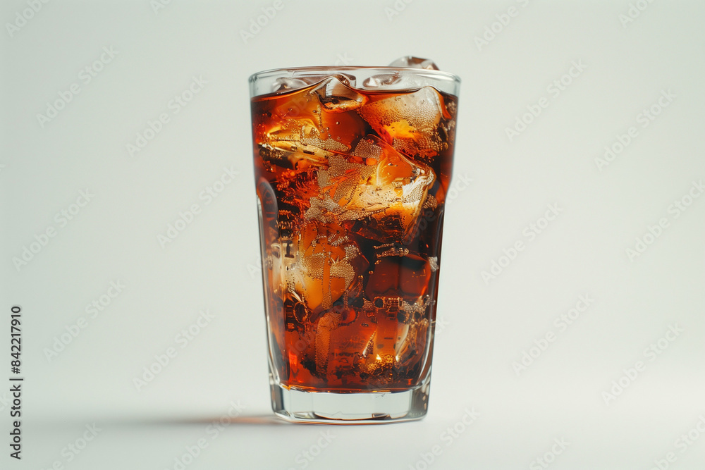 a glass of coke

