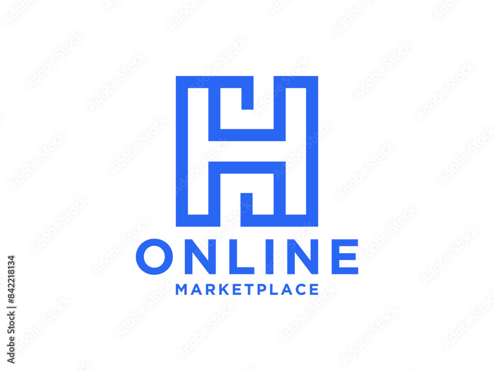 Obraz premium Initial Letter H Logo Design Template.