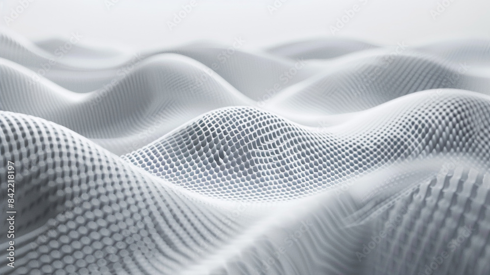 Detailed shot white wave on monochrome backdrop Detailed shot white wave on monochrome backdrop