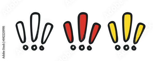 warning danger flat icon design