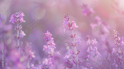 light pink to soft lavender