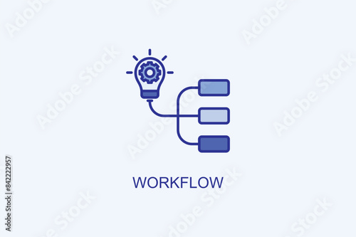 Workflow Vector Icon Or Logo Illustration