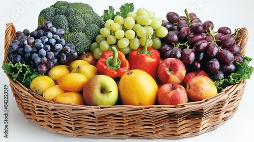 Assorted Fresh Fruit and Vegetable Basket