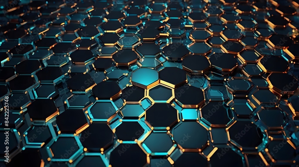 Obraz premium Hexagonal Patterned Background