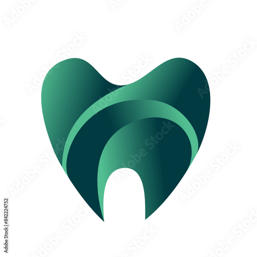 design with a dental concept, suitable for your company logo, especially in the dental health sector.