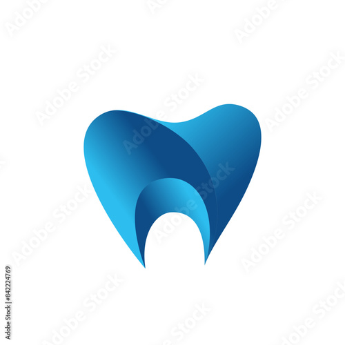 design with a dental concept, suitable for your company logo, especially in the dental health sector.