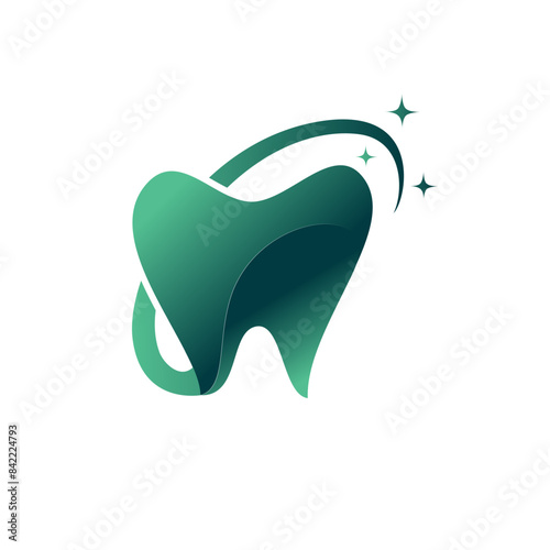 design with a dental concept, suitable for your company logo, especially in the dental health sector.