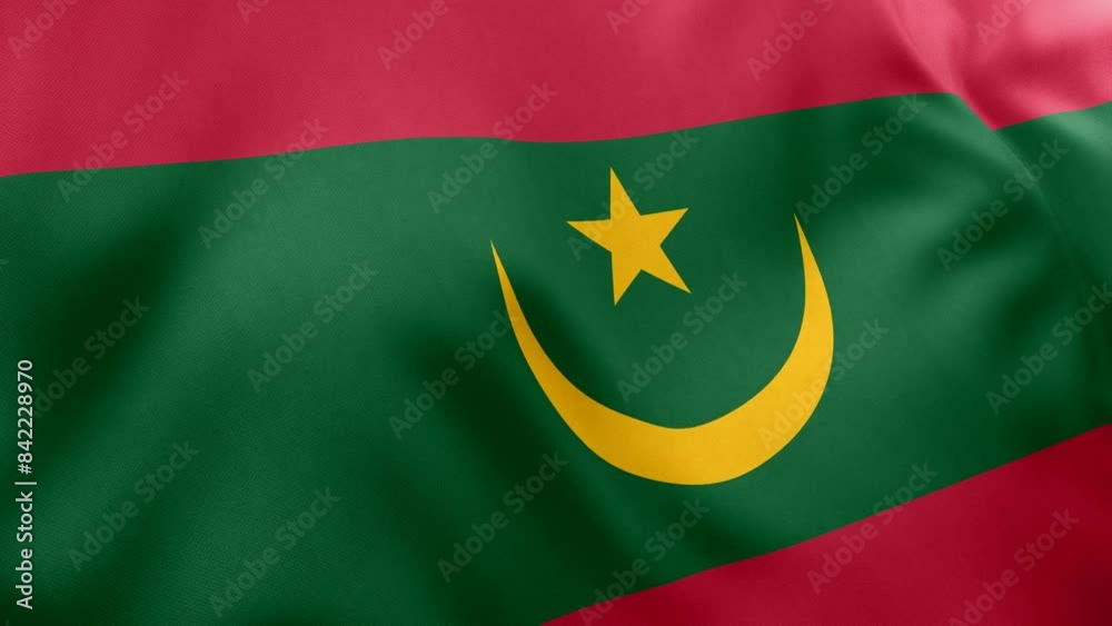 Mauritania - mp4 - Vibrant World Flags - International Flags - flag, waving flag Mauritania - mp4 - Vibrant World Flags - International Flags - flag, waving flag