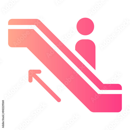 escalator gradient icon