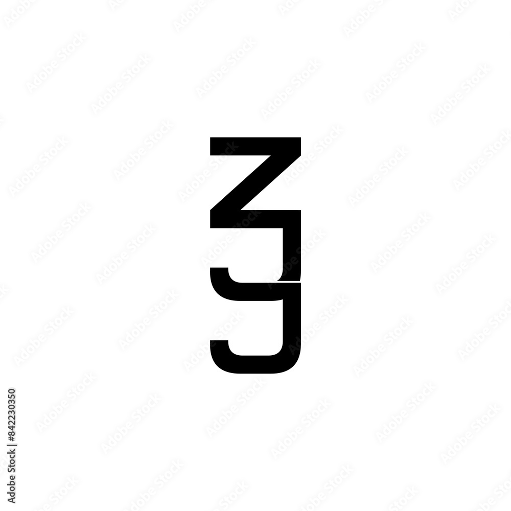 zjj initial letter monogram logo design zjj initial letter monogram logo design
