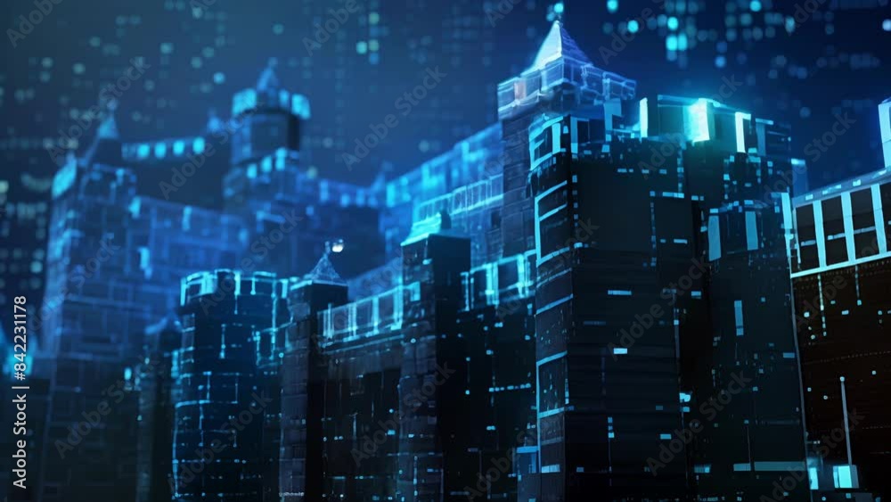 A fortified stronghold fortified against data theft and malicious attacks. A fortified stronghold fortified against data theft and malicious attacks.