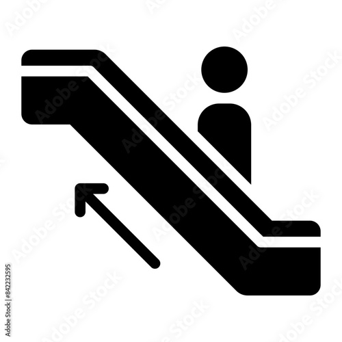 escalator glyph icon