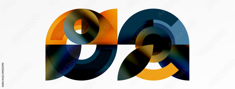 Round elements and circles geometric minimal composition background. Vector Illustration For Wallpaper, Banner, Background, Card, Book Illustration, landing page Round elements and circles geometric minimal composition background. Vector Illustration For Wallpaper, Banner, Background, Card, Book Illustration, landing page