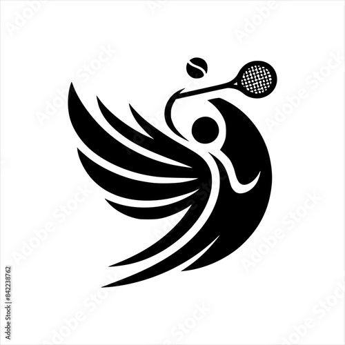 Tenis club simple design logo template