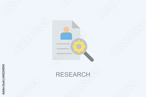 Research Vector Icon Or Logo Illustration