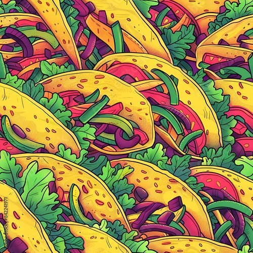 For naming this image, you can use: Seamless floral pattern with flowers and leaves