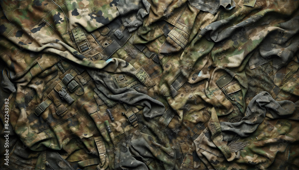 Camouflage Fabric Pattern Camouflage Fabric Pattern