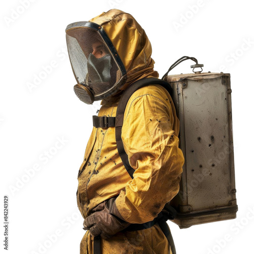 bee keeper on transparent background, single object photo