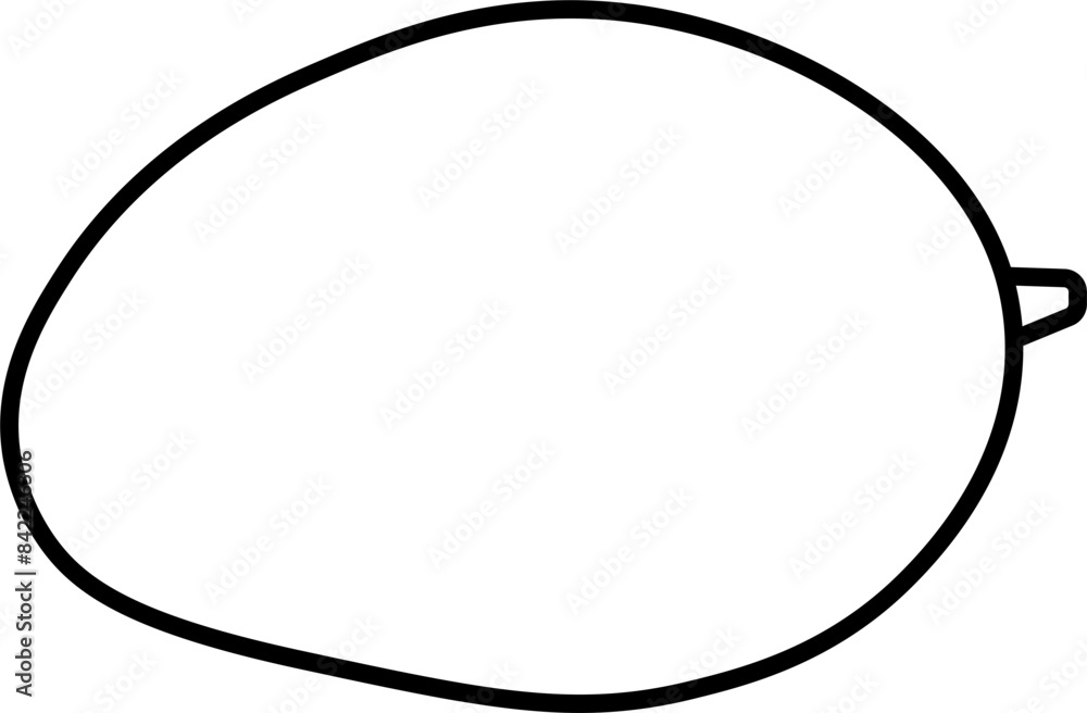 Mango vector outline illustration Mango vector outline illustration