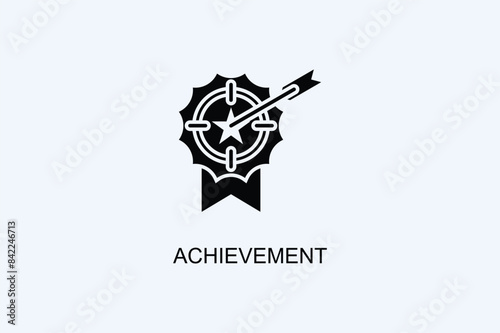 Achievement Vector Icon Or Logo Illustration