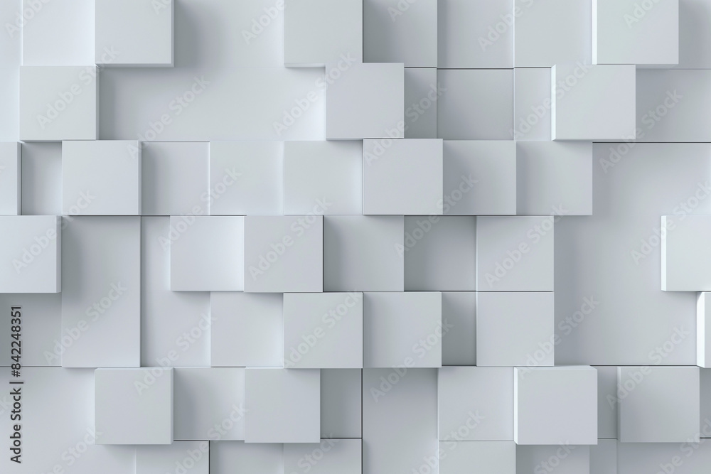 Minimalist Geometric White Squares: Modern Abstract Wall Art and Design Concept Minimalist Geometric White Squares: Modern Abstract Wall Art and Design Concept