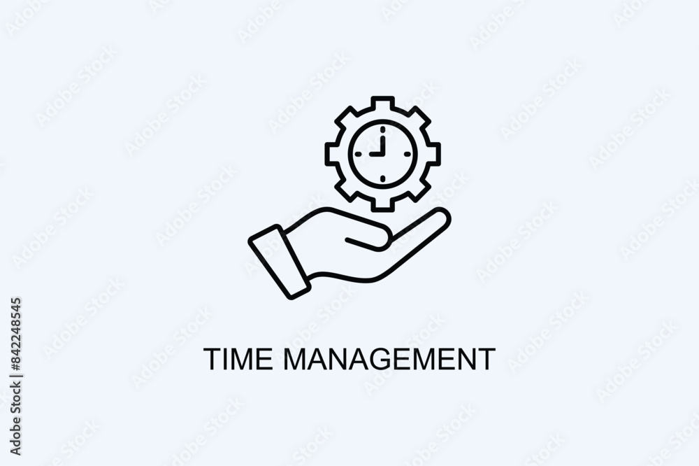 Time Management Vector Icon Or Logo Illustration Time Management Vector Icon Or Logo Illustration