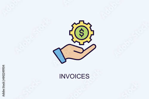 Free Download Invoices Vector Icon Or Logo Illustration - GFXLoad
