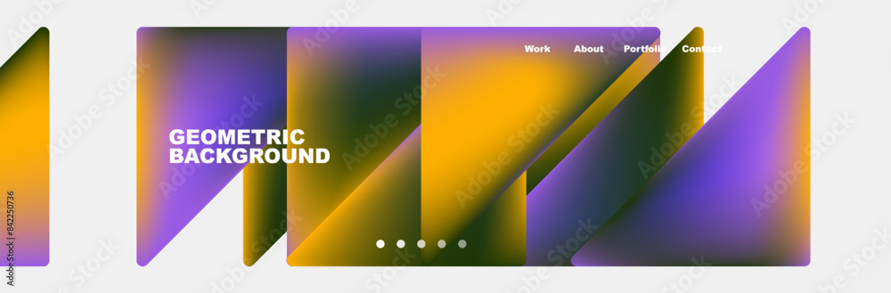 Colorful fluid gradient triangles and squares web site template. Vector Illustration For Wallpaper, Banner, Background, Card, Book Illustration, landing page Colorful fluid gradient triangles and squares web site template. Vector Illustration For Wallpaper, Banner, Background, Card, Book Illustration, landing page