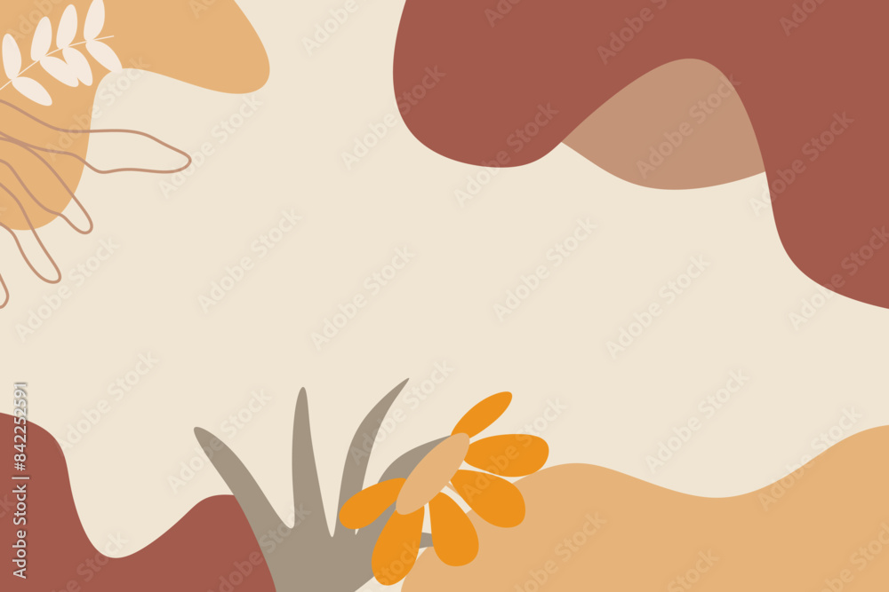 Hand Drawn Soft Earth Tones Background Hand Drawn Soft Earth Tones Background