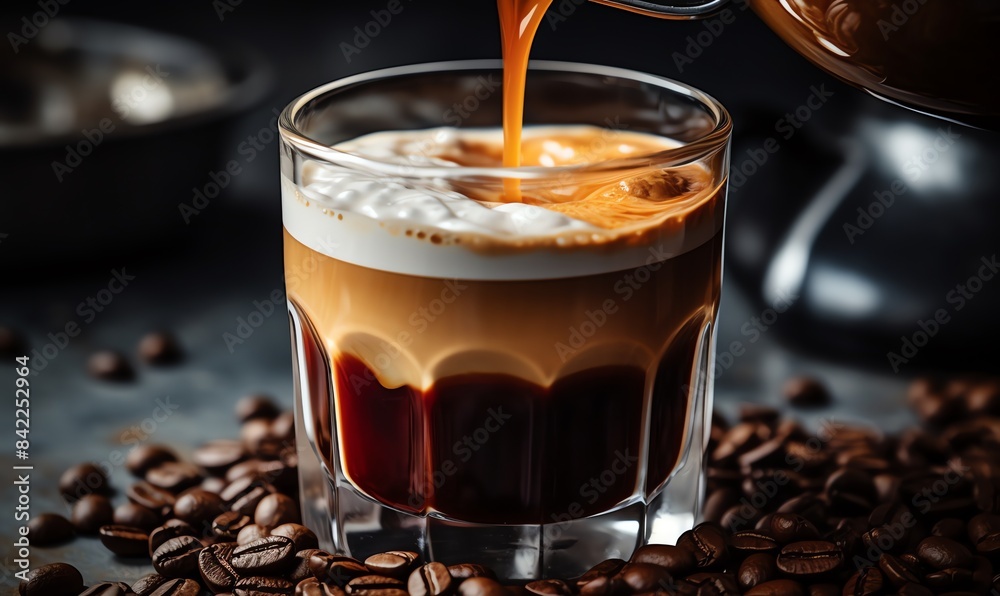 The backdrop: a cup of coffee and beans The backdrop: a cup of coffee and beans