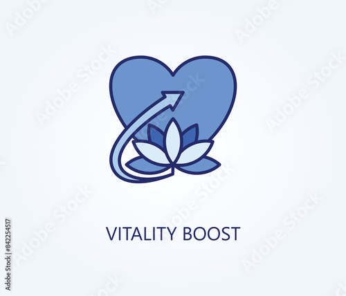  vitallity boost vector, icon or logo sign symbol illustration 