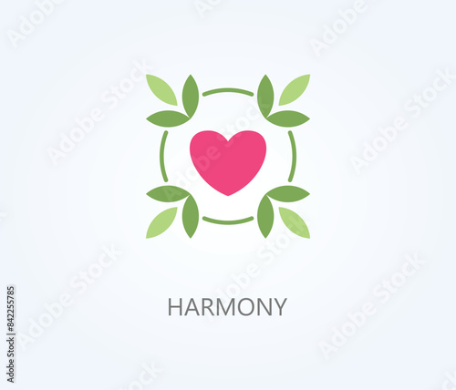  Harmony Vector, Icon Or Logo Sign Symbol Illustration 