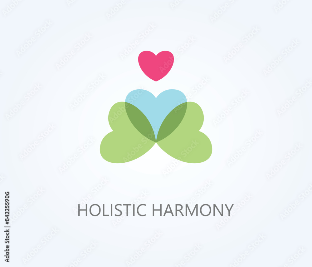 Fototapeta premium Holistic Harmony Vector, Icon Or Logo Sign Symbol Illustration 