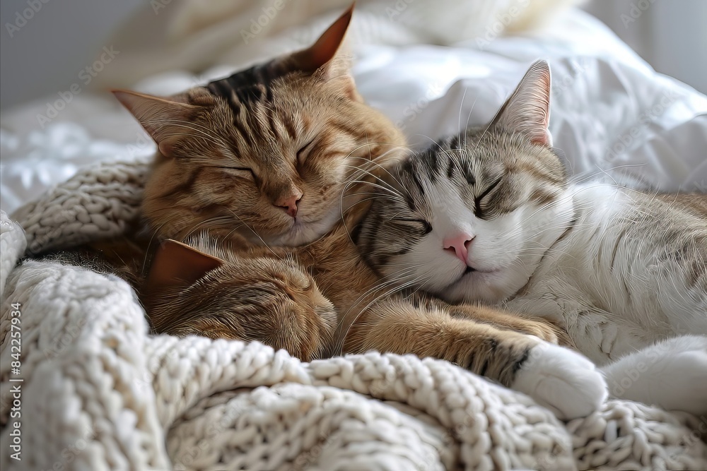 Married Cats Illustration Married Cats Illustration