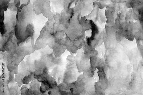 Black and white watercolor texture