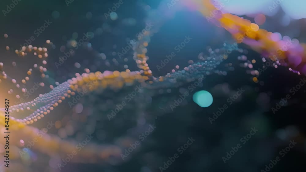 A microscope reveals the intricate pattern of gene expression in a single cell as biologists strive to map the human genome and unlock the secrets of our genetic code.